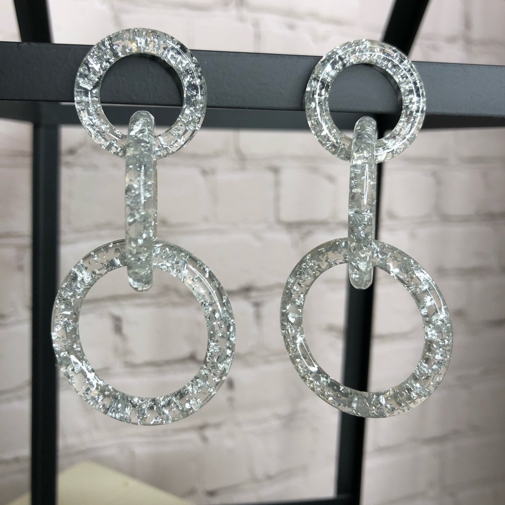 Brand New-Circle Drop Earrings